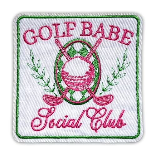 Golf Babe Social Club Patch 7,6 cm Golfball, Golfplatz, Frauen lieben Golf, Bügeln/Aufnähen, Stoffapplikation für Trucker, Mütze, Kleidung, Rucksack, DIY-Zubehör, Kollegen, Freund, Vater, Geschenk Golf Babe Social Club Patch 7,6 cm Golfball, Golfplatz, Frauen lieben Golf, Bügeln/Aufnähen, Stoffapplikation für Trucker, Mütze, Kleidung, Rucksack, DIY-Zubehör, Kollegen, Freund, Vater, Geschenk von GELATUDU