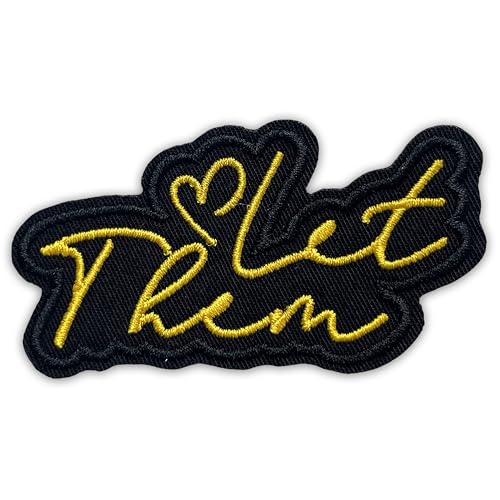 Let Them Patch 7,6 cm Herz positive Inspiration Girlie Selbstliebe Bügeln/Aufnähen Stickerei Stoff Applikation Patches für Trucker Hut Kleidung Rucksack DIY Zubehör Kollegen Freund Mutter Geschenk Let Them Patch 7,6 cm Herz positive Inspiration Girlie Selbstliebe Bügeln/Aufnähen Stickerei Stoff Applikation Patches für Trucker Hut Kleidung Rucksack DIY Zubehör Kollegen Freund Mutter Geschenk von GELATUDU