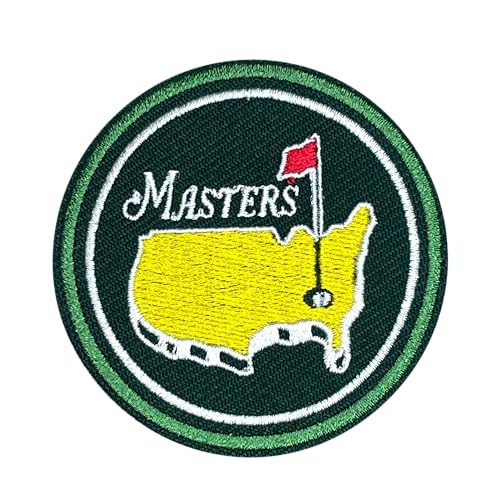 Master Golf Patch, 7,6 cm, zum Aufbügeln oder Aufnähen, bestickter Aufnäher, Golfliebhaber, Stickerei-Flicken für Kleidung, Rucksäcke, Hüte, bestickter Aufnäher, lustiges Golf-Zubehör, Geschenke für von GELATUDU