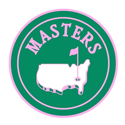 Masters Golf Green Patch 7,6 cm Golf Loch National Golf Club Lustige Geschenke zum Aufbügeln/Aufnähen Stickerei Stoff Applikation Patches für Trucker Hüte Kleidung Rucksack DIY Zubehör Freunde Mutter von GELATUDU