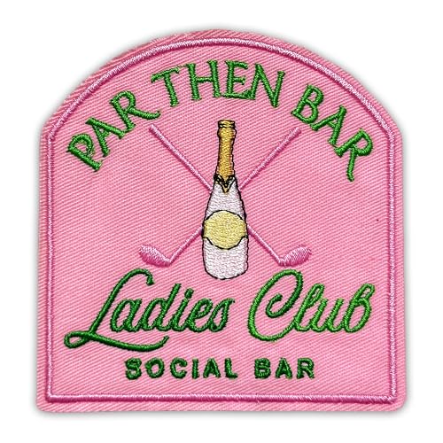 Par Then Bar Damen Club Patch 7,6 cm Golfball, Damen-Golfclub, weibliche Golfer, zum Aufbügeln oder Aufnähen, Stickerei-Aufnäher für Trucker, Mütze, Kleidung, Rucksack, DIY-Zubehör, Freund, Mutter Par Then Bar Damen Club Patch 7,6 cm Golfball, Damen-Golfclub, weibliche Golfer, zum Aufbügeln oder Aufnähen, Stickerei-Aufnäher für Trucker, Mütze, Kleidung, Rucksack, DIY-Zubehör, Freund, Mutter von GELATUDU