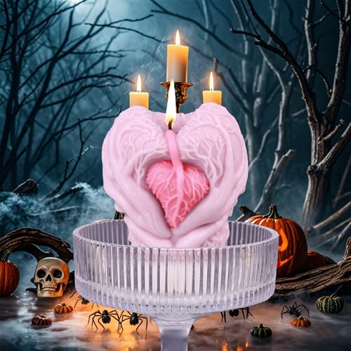 Halloween-Kerzenform, 3D-Herz-Hände, Silikonform, Gothic-Horror-Harz, Gießformen für Bastelarbeiten, Seife, Epoxidharz, Aromatherapie, Kerzen, Ton, Werkzeug, Partygeschenke Halloween-Kerzenform, 3D-Herz-Hände, Silikonform, Gothic-Horror-Harz, Gießformen für Bastelarbeiten, Seife, Epoxidharz, Aromatherapie, Kerzen, Ton, Werkzeug, Partygeschenke von GELXGRIT