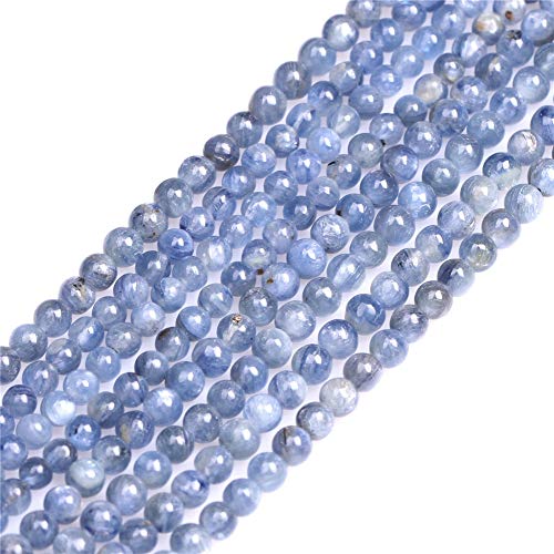 GEM-Inside Natürliche 4 mm blaue Kyanit-Edelsteine, Halbedelstein, lose Perlen für Schmuckherstellung, 38,1 cm von GEM-INSIDE CREATE YOUR OWN FASHION