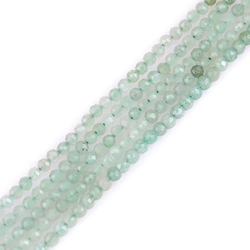 Gem-Inside 3 mm natürliche runde grüne Aventurin-Jade Edelstein lose Perlen für Schmuckherstellung 38,1 cm Großhandel von GEM-INSIDE CREATE YOUR OWN FASHION