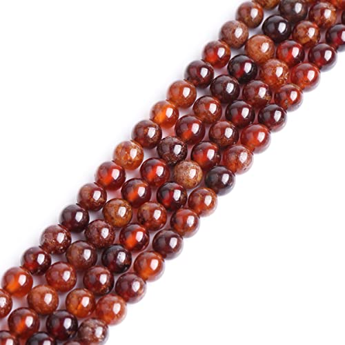 Gem-iniside 6 mm Naturstein Orange Granat rund poliert Abstandshalter Perlen für die Herstellung von Schmuck Erwachsene Bulk 38,1 cm von GEM-INSIDE CREATE YOUR OWN FASHION