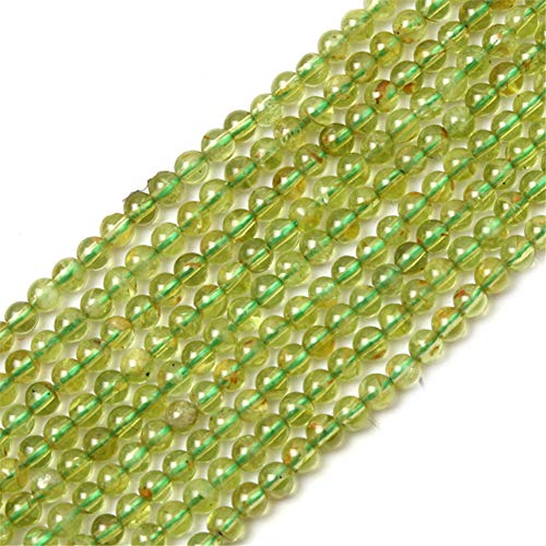 SHG store 3mm Kugel Edelstein Grün Peridot Perlen Strang 15 Zoll Schmuckherstellung Perlen von GEM-INSIDE CREATE YOUR OWN FASHION