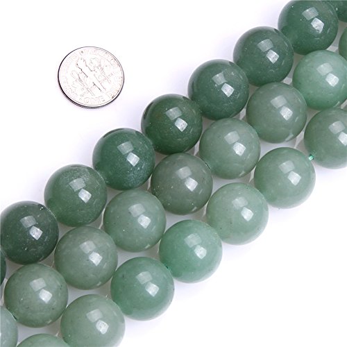 SHGbeads Runde 16 mm grüne Jade Aventurin Edelstein lose Perlen für Schmuckherstellung 38,1 cm von GEM-INSIDE CREATE YOUR OWN FASHION