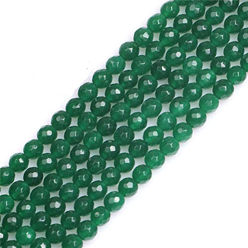 Sweet & Happy Girl'S Store 6mm facettierte Edelstein-Gr¨¹n Jade Perlen Strang 15 Zoll Schmuckherstellung Perlen von GEM-INSIDE CREATE YOUR OWN FASHION