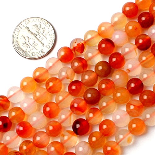 Sweet & Happy Girl's store 6mm Edelstein Red Karneol Perlen Strang 15 Zoll Schmuckherstellung Perlen von GEM-INSIDE CREATE YOUR OWN FASHION