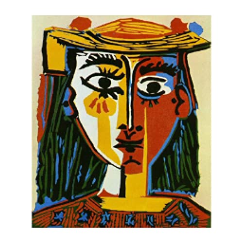 Abstrakte Pablo Picasso-Kubismus-Leinwandmalerei, Poster und Drucke, Picasso-Leinwand, Picasso-Poster, Picasso-Wandkunst, XXL, 42 x 60 cm, rahmenlos von GEMMII