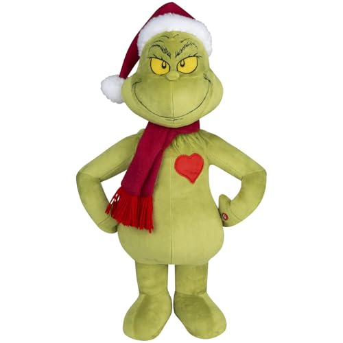 Gemmy Grinch Holiday Greeter mit beleuchtetem Herz, mehrfarbig von GEMMY