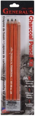 General Pencil 138504 Kohlestift-Set, 5-teilig von GENERAL'S