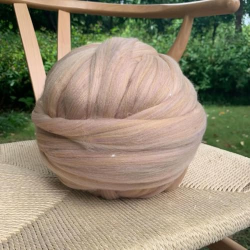 GENPICONG 1000g DIY grobe Wolle Handstrickdecke Armstrickdecke Kunstwolle super grobe Wolldecke Linie Merino grob von GENPICONG