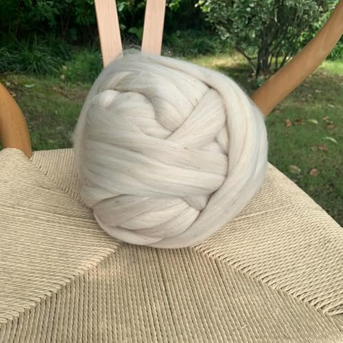 GENPICONG 1000g DIY grobe Wolle Handstrickdecke Armstrickdecke Kunstwolle super grobe Wolldecke Linie Merino grob von GENPICONG