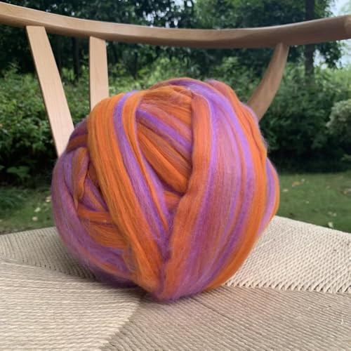 GENPICONG 1000g DIY grobe Wolle Handstrickdecke Armstrickdecke Kunstwolle super grobe Wolldecke Linie Merino grob von GENPICONG