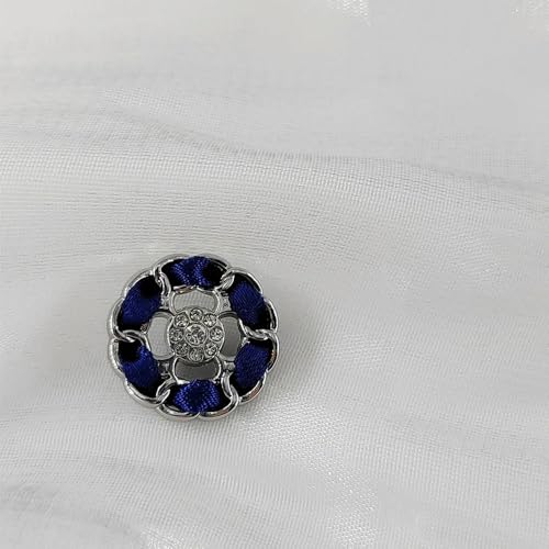 GENPICONG 18/21/25 MM 6 Stücke Handgemachte Strass Knöpfe Von Kleidung Mode Dekor Metall Rund Schaft Knopf Nähzubehör DIY von GENPICONG