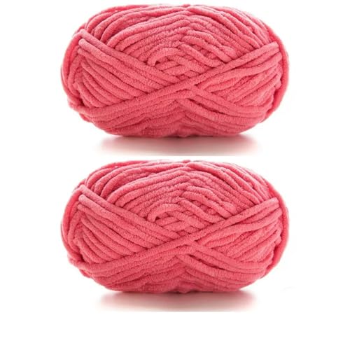 GENPICONG 2 stücke * 50g Dicke Samt Garn Handgemachte DIY Stricken Garn Wolle Linie Schal Hut Weiche Chenille Garn Stricken WOL von GENPICONG