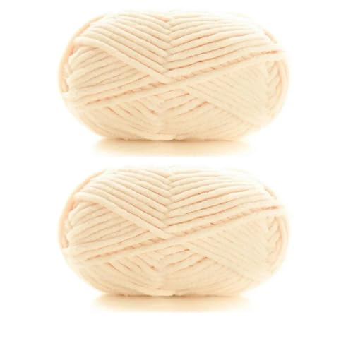 GENPICONG 2 stücke * 50g Dicke Samt Garn Handgemachte DIY Stricken Garn Wolle Linie Schal Hut Weiche Chenille Garn Stricken WOL von GENPICONG