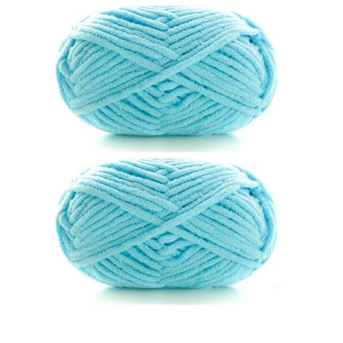 GENPICONG 2 stücke * 50g Dicke Samt Garn Handgemachte DIY Stricken Garn Wolle Linie Schal Hut Weiche Chenille Garn Stricken WOL von GENPICONG