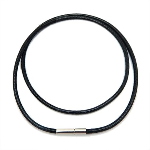 GENPICONG 2 stücke 40/45/50cm Schwarz Wachs Seil Komponenten Für Schmuck Machen Lederband Männer Frauen Handwerk Kreativität DIY Setzen Anhänger String Kette von GENPICONG