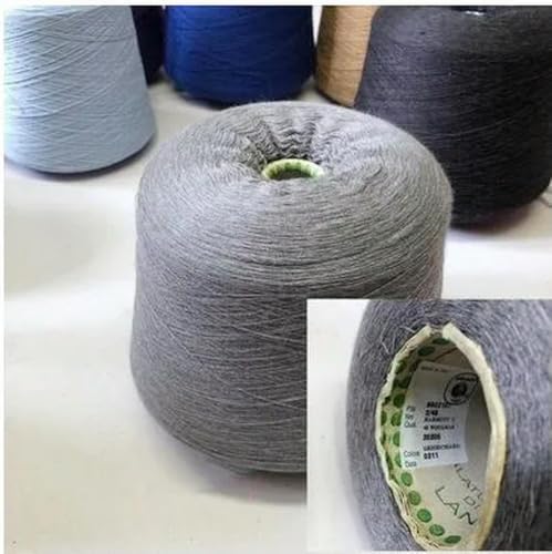 GENPICONG 500 g/Gruppe, 100% Merinowolle, handgestrickter Faden, DIY-Schal, Handschuhe, Schal, weich und eng anliegend, handgefertigtes Wollgarn, 1000 m von GENPICONG