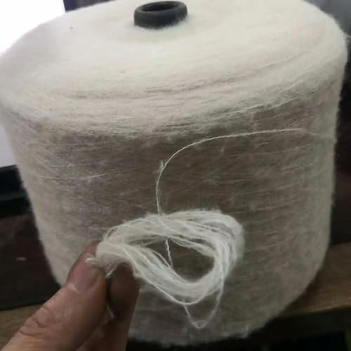 GENPICONG 500 g Mohair-Seidenwolle-Garn zum Stricken, dünnes Angora-Häkelgarn, weiches DIY-Pullover-Schal-Schal-Puffy-Line-Lanas von GENPICONG