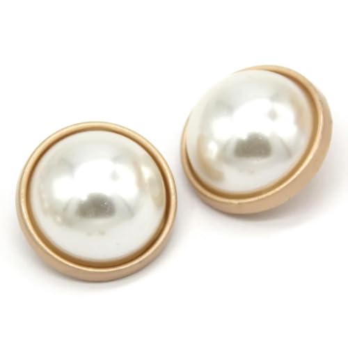 GENPICONG Classical Round Faux Pearl Sewing Buttons for Clothing Luxury Coat Blazer Suit Handmade Decorations Big Cloth Accessories von GENPICONG