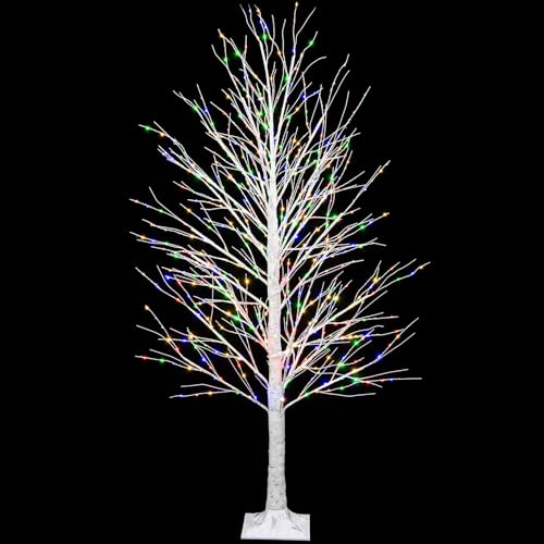 GENTRAX Lichterkette, Weihnachtsbaum, LED, schillernde Birke, 1,8 m, mehrfarbig von GENTRAX