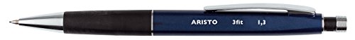 GEOtec Druckbleistift, Drehbleistift Feinminenstift 3fit, 1,3 mm, HB, metallic blau von Aristo