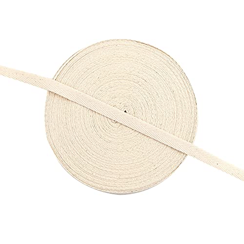 GEQIAN Baumwoll-Bindeband, 50 m, Schrägband, Basteln, Gurtband, Besätze, DIY für Handwerk, Wimpelkette, Schneidern, Nähen von GEQIAN