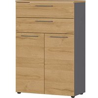 GERMANIA Aktenschrank Agenda Home, 4233-564 grafit, grandson-eiche 1 Fachboden 80,0 x 40,0 x 120,0 cm von Germania