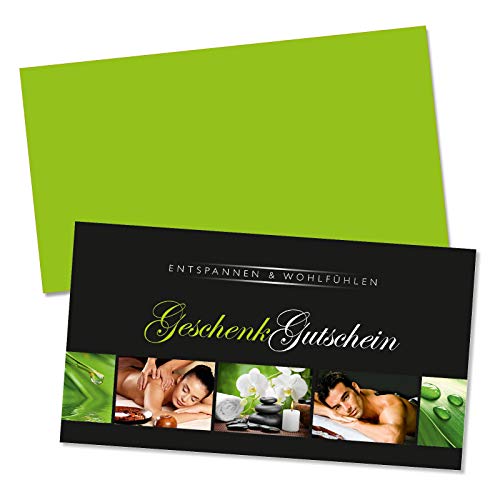 GESCHENKGUTSCHEINcom by POS-HAUER. Geschenkgutscheine. 10x Gutschein + Kuvert. Für Kosmetik Beauty Wellness Massage. von GESCHENKGUTSCHEINcom by POS-HAUER