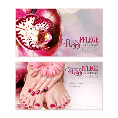 GESCHENKGUTSCHEINcom by POS-HAUER. 100 Gutscheine. Geschenkgutscheine für Fußpflege Nagelpflege Nail-Design zum selbst Ausfüllen. von GESCHENKGUTSCHEINcom by POS-HAUER