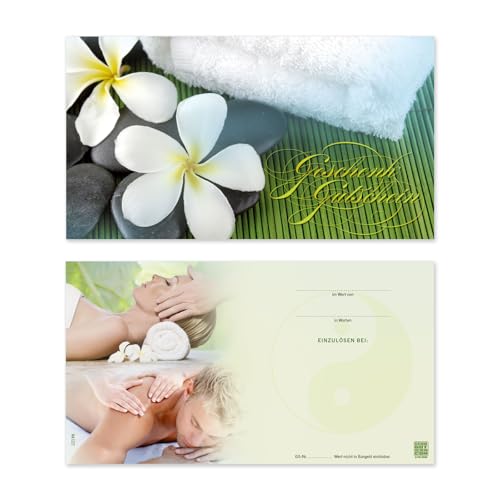 GESCHENKGUTSCHEINcom by POS-HAUER. Geschenkgutscheine. 100x Gutscheine. Für Kosmetikinstitut Massagepraxis Wellness Spa zum selber Ausfüllen. von GESCHENKGUTSCHEINcom by POS-HAUER