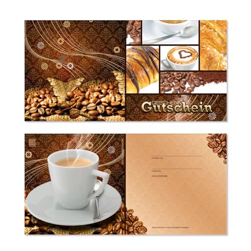 GESCHENKGUTSCHEINcom 100 Stk. Gutscheine. Geschenkgutschein für Café Kaffeehaus Cafébar Caféhaus Gastro-Betriebe. Café-Gutschein. G9271 von GESCHENKGUTSCHEINcom by POS-HAUER