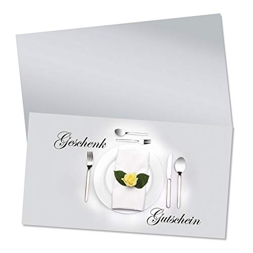 GESCHENKGUTSCHEINcom by POS-HAUER. Gutschein-Set. 50x Gutschein + Kuvert. Für Restaurant Gasthäuser Gastro, zum selbst Ausfüllen. von GESCHENKGUTSCHEINcom by POS-HAUER