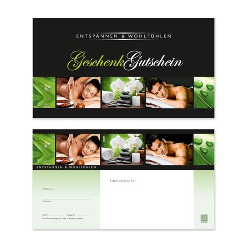 GESCHENKGUTSCHEINcom by POS-HAUER. 50 Gutscheine. Blanko zum Selberausfüllen. Für Kosmetiksalon Wellness Spa Massagen Beauty. von GESCHENKGUTSCHEINcom by POS-HAUER