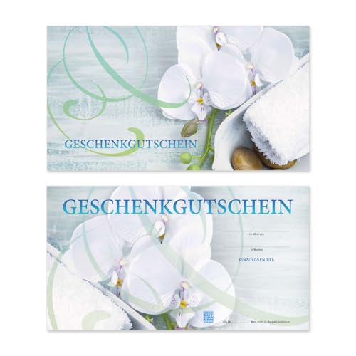 GESCHENKGUTSCHEINcom by POS-HAUER. 50 Gutscheine. Blanko zum Selberausfüllen. Für Wellness Spa Physiotherapie und andere Unternehmen. von GESCHENKGUTSCHEINcom by POS-HAUER