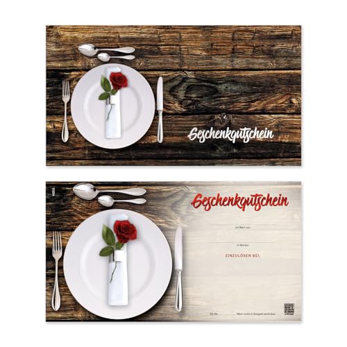 GESCHENKGUTSCHEINcom by POS-HAUER. 10 Gutscheine, blanko zum selber Ausfüllen. Für Gasthaus Gasthof Hotel Gastronomie. von GESCHENKGUTSCHEINcom by POS-HAUER