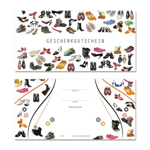 GESCHENKGUTSCHEINcom by POS-HAUER. 100 Gutscheine, blanko zum selbst Ausfüllen. Für Schuhgeschäfte Schuster. Glänzende Vorderseite. GESCHENKGUTSCHEINcom by POS-HAUER. 100 Gutscheine, blanko zum selbst Ausfüllen. Für Schuhgeschäfte Schuster. Glänzende Vorderseite. von GESCHENKGUTSCHEINcom by POS-HAUER