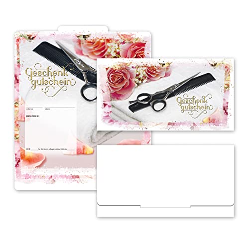 GESCHENKGUTSCHEINcom by POS-HAUER. Faltgutscheine. 50 Gutscheine für Friseure, hairstyling. Vordrucke für Unternehmen. von GESCHENKGUTSCHEINcom by POS-HAUER