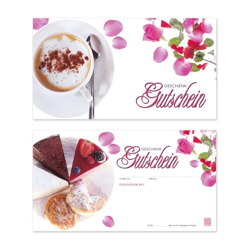 GESCHENKGUTSCHEINcom by POS-HAUER. Geschenkgutscheine. 25x Gutscheine. Für Café Kaffeehaus Cafébar. Cafégutschein. von GESCHENKGUTSCHEINcom by POS-HAUER