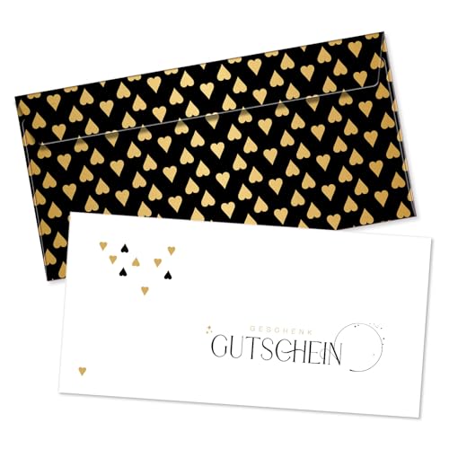 GESCHENKGUTSCHEINcom by POS-HAUER. Gutschein-Set. 50x Gutschein + Kuvert. Für Kunden Firmen Einzelhandel, blanko zum selber Ausfüllen. von GESCHENKGUTSCHEINcom by POS-HAUER