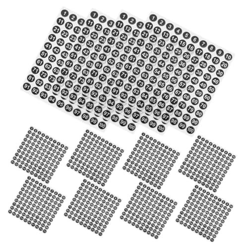 GETAJGHSD Digitale Etiketten - Mehrzweck-klebenummern- für Das Büro und Klassenzimmer von GETAJGHSD