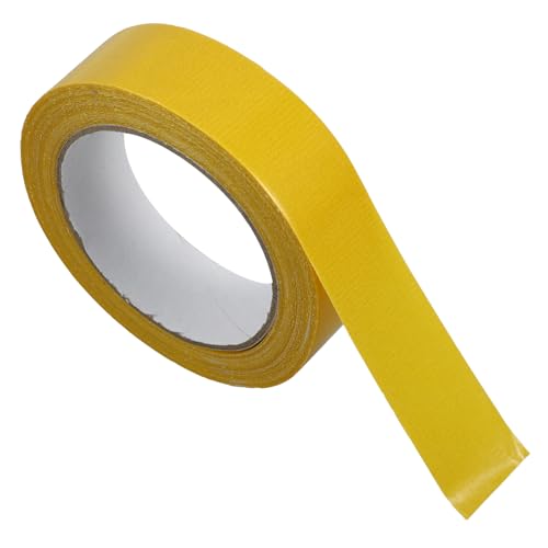 GETAJGHSD 1 Rolle Doppelseitiges Klebeband Klebebänder Reparaturband Stoffband Gewebeband Hochleistungs-Klebeband Bastelband Teppichklebeband für Hartholzböden Ballaststoff Yellow von GETAJGHSD