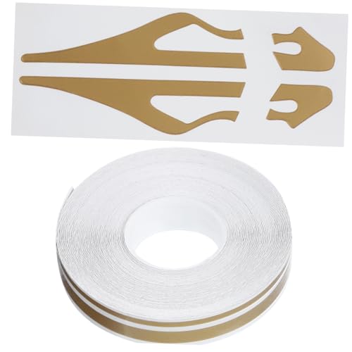 GETAJGHSD 1 Rolle Körperaufkleber Auto-aufkleber Körperband Stickbilder Bänder Aufkleber Auto Autoaufkleber Klebeband Auto Aufkleber Universeller Auto-streifenaufkleber Golden Papier von GETAJGHSD