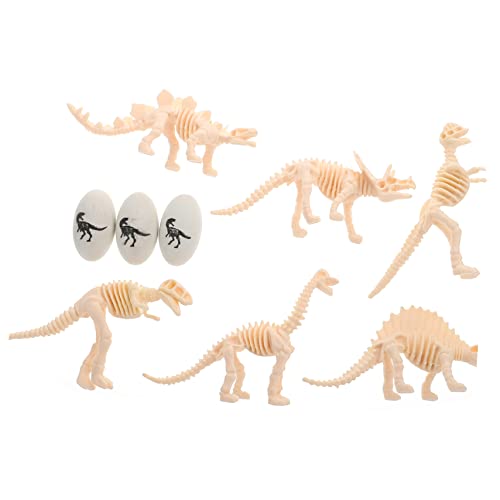 GETAJGHSD 1 Satz Dinosaurier-modell Dinosaurierskelettmodell Dinosaurier-skelett Cupcake-topper Kuchen Topper Dinosaurierknochen Skelett Dekorationen Dinosaurierskelette Partygeschenke Pvc von GETAJGHSD