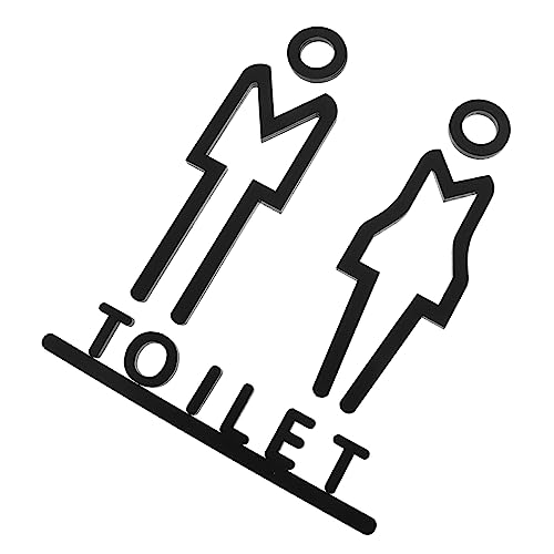 GETAJGHSD 1 Set Kreative Toilette Zeichenplatte Toilette Leitschild Männer Frauen Zeichenplatte von GETAJGHSD