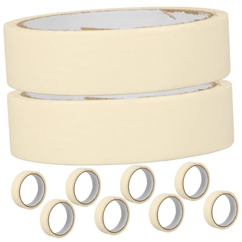 GETAJGHSD 10 Rollen Nahtband DIY Klebeband Papierband Malerbänder für Heimwerker Fliesen abziehen und aufkleben wasserdichtes Klebeband Abdeckband aus Papier Abdeckband zum Lackieren Weiß von GETAJGHSD