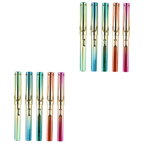 GETAJGHSD 10 Stk Stift schreibutensilien schreibkladde stylus pen calligraphy fountain flex pen Füllfederhalter für das Büro Kinder Füllfederhalter langlebiges Briefpapier Füller Metall von GETAJGHSD